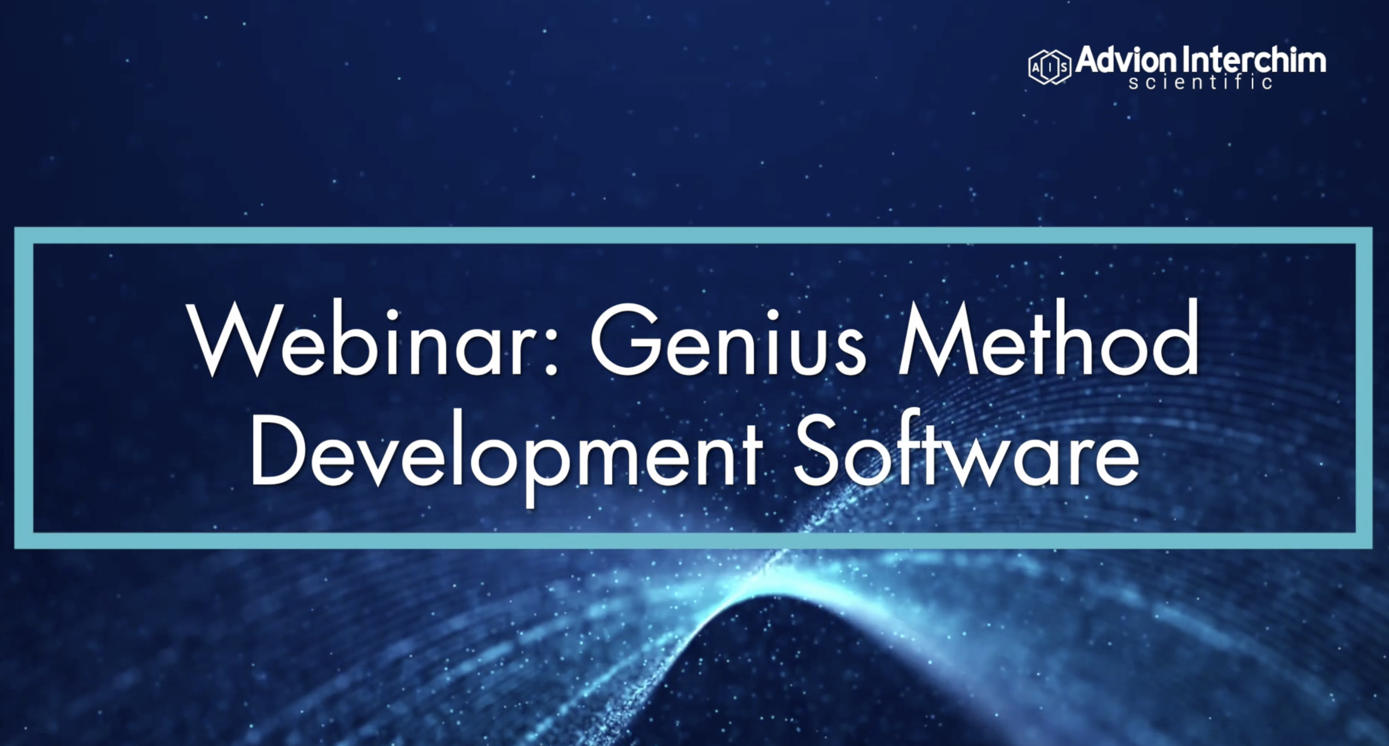 Genius Method Development Software